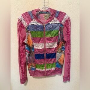 Lulu-H Patchwork Zip-Up Jacket